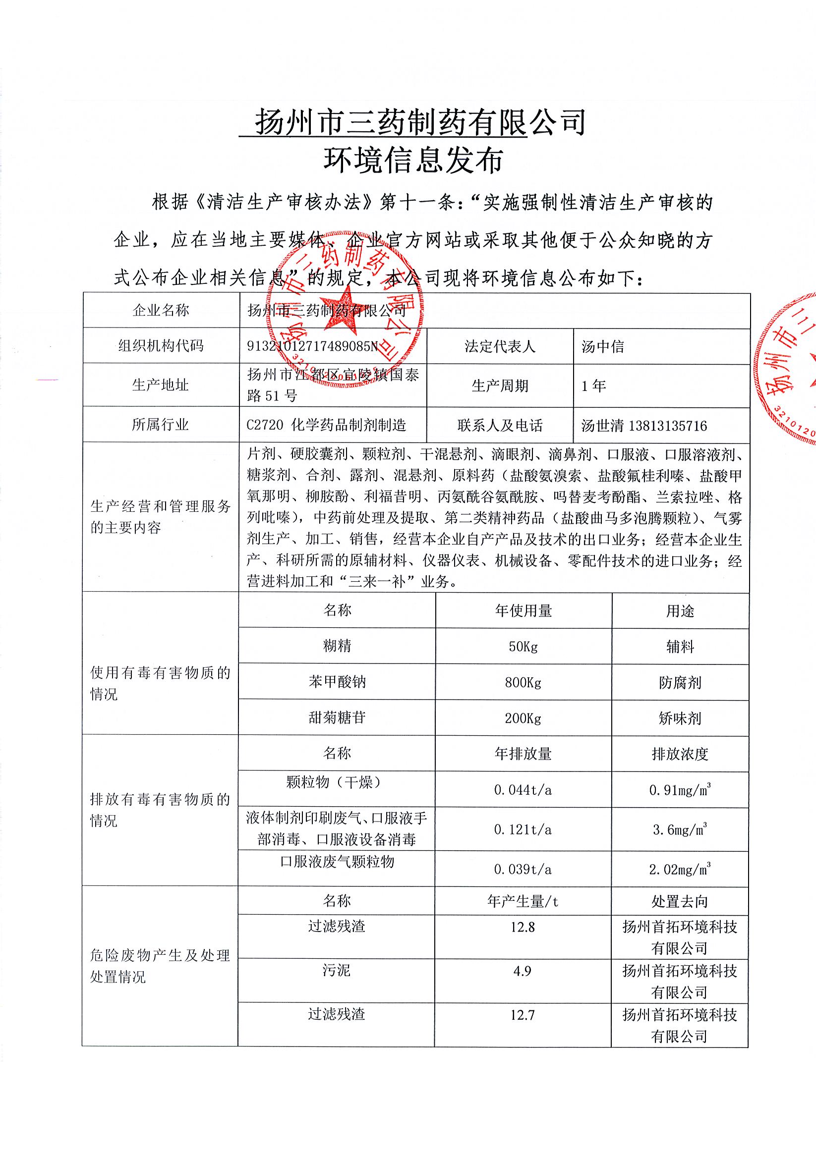 环境信息发布